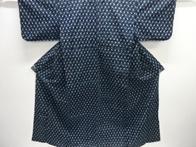 JAPANESE KIMONO / ANTIQUE HITOE KIMONO / KURUME KASURI / ABSTRACT